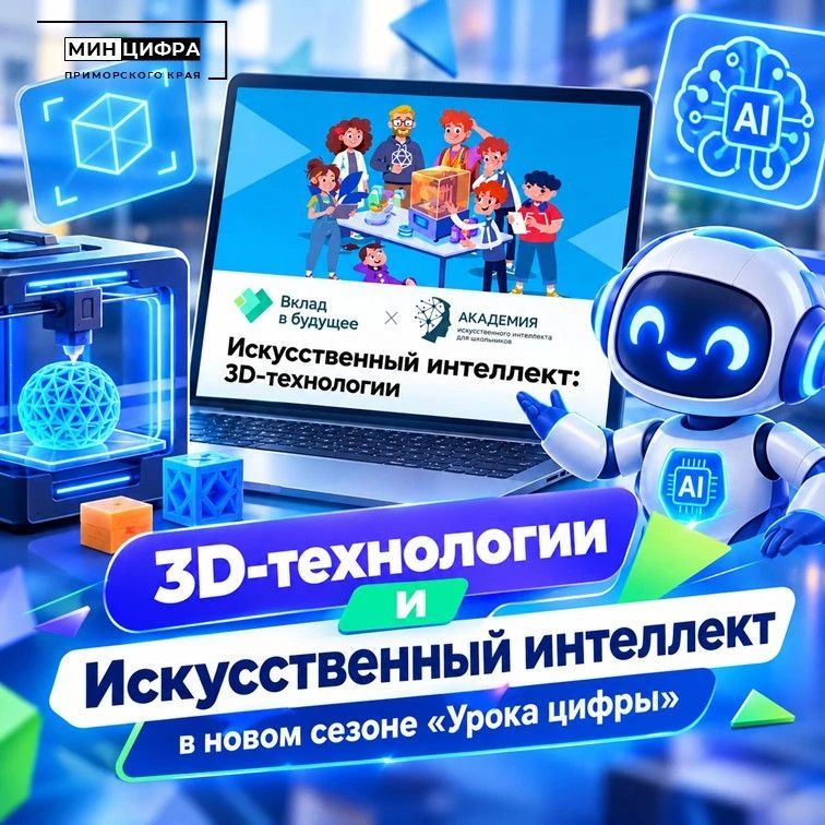 Новый сезон «Урока цифры» стартовал с 3D-технологий и ИИ