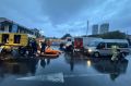 На территории стадиона Динамо запустили насос для откачки воды