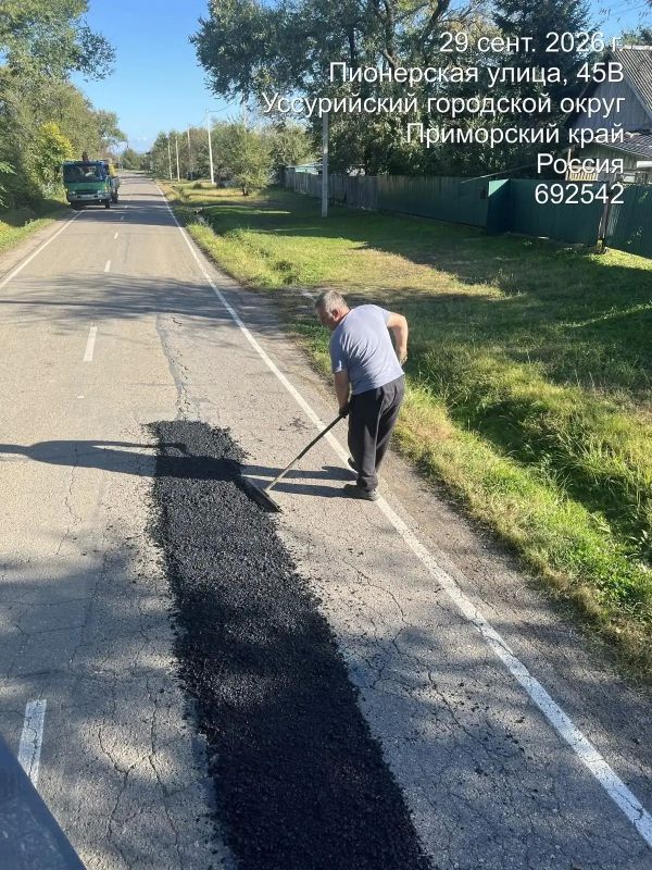 Дорожное покрытие обновили в сёлах Уссурийского округа Дорожное покрытие обновили в сёлах Уссурийского округа