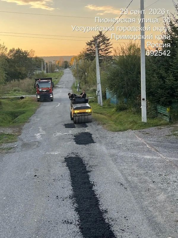 Дорожное покрытие обновили в сёлах Уссурийского округа Дорожное покрытие обновили в сёлах Уссурийского округа