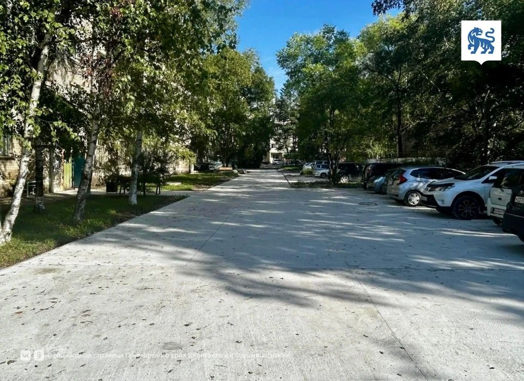 Тротуары и пешеходные зоны отремонтировали в Лучегорске