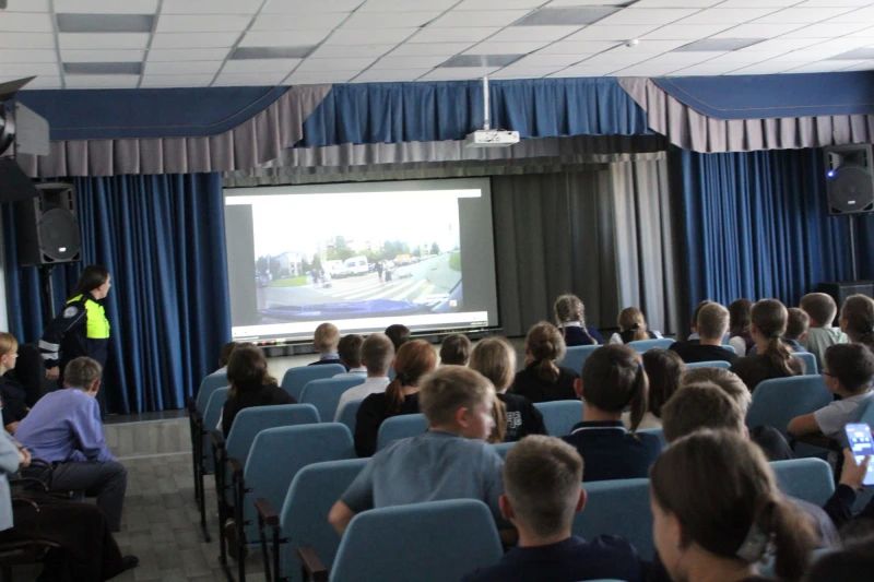 В Черниговском округе Приморья Госавтоинспекторы провели беседу с детьми о правилах безопасности на дорогах