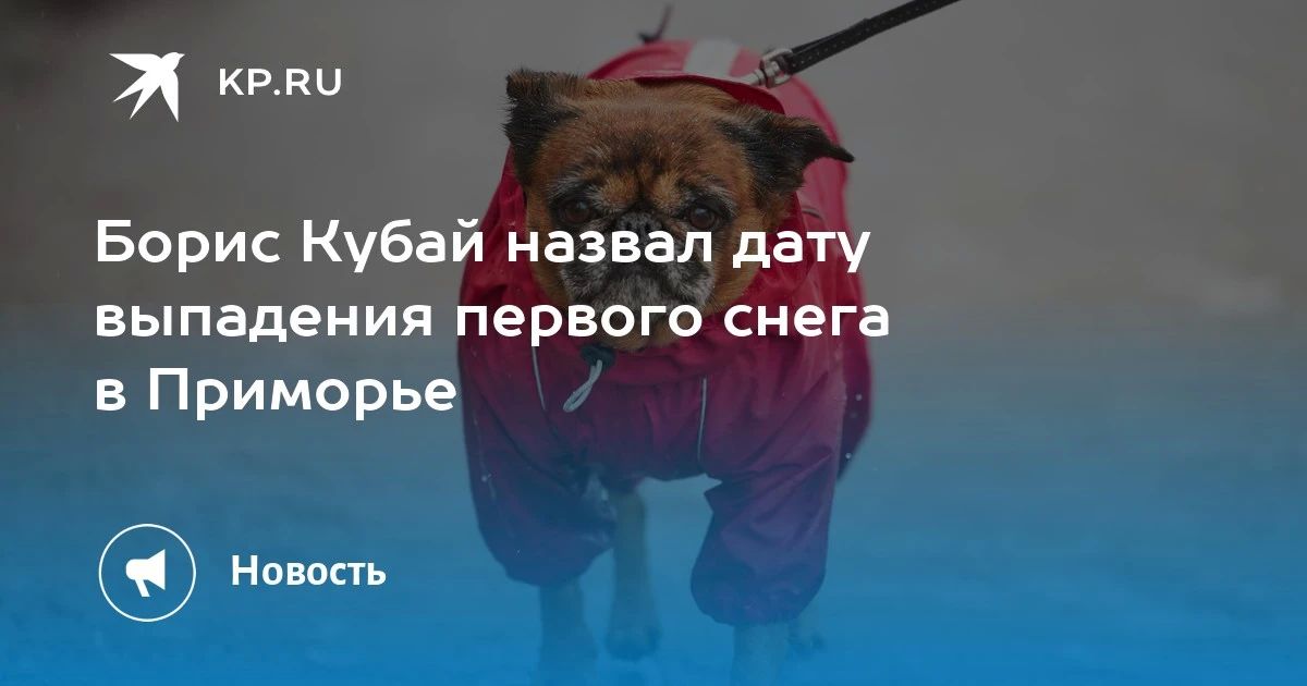 Первый снег в Приморье выпадет совсем скоро
