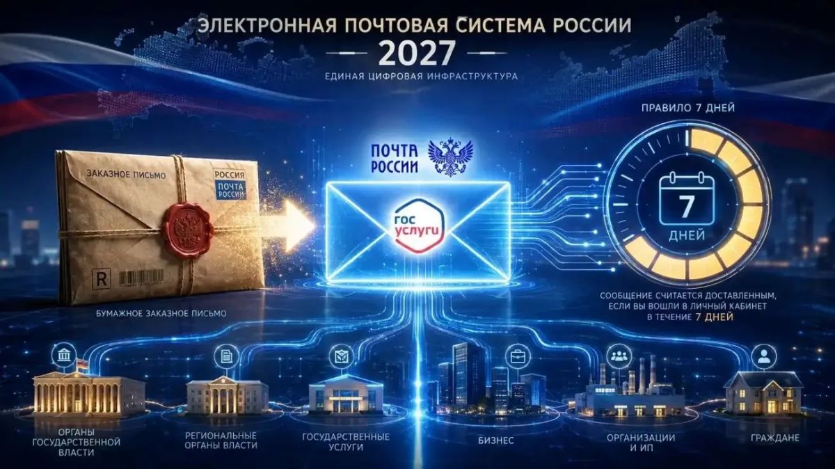 Минцифры: электронные почтовые ящики начнут действовать с 2027 года