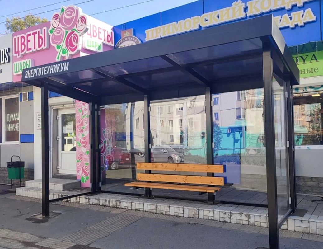 Новые павильоны появились на шести автобусных остановках в районе Тихой, Чуркина и на Ивановской Новые павильоны появились на шести автобусных остановках в районе Тихой, Чуркина и на Ивановской