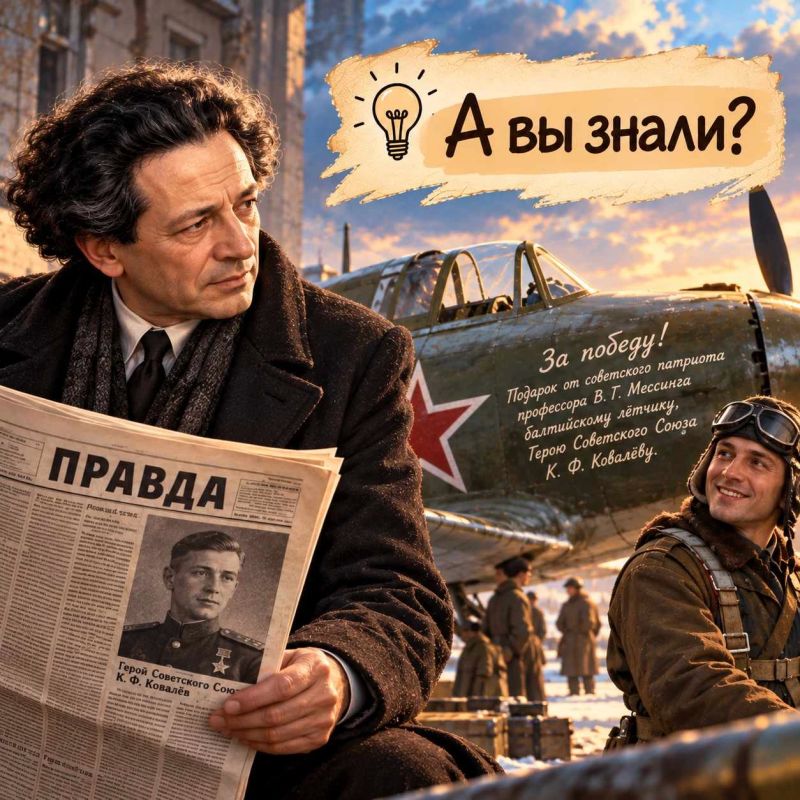 А вы знали, что Вольф Мессинг подарил фронту два боевых самолёта?