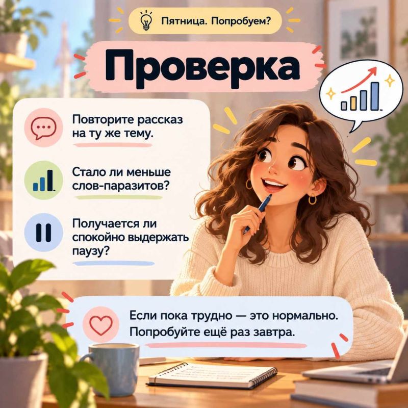 Пятница. Попробуем?. Бывает, мысль уже есть, а вместе с ней — целая россыпь «эээ», «ну» и «как бы» Пятница. Попробуем?. Бывает, мысль уже есть, а вместе с ней — целая россыпь «эээ», «ну» и «как бы»