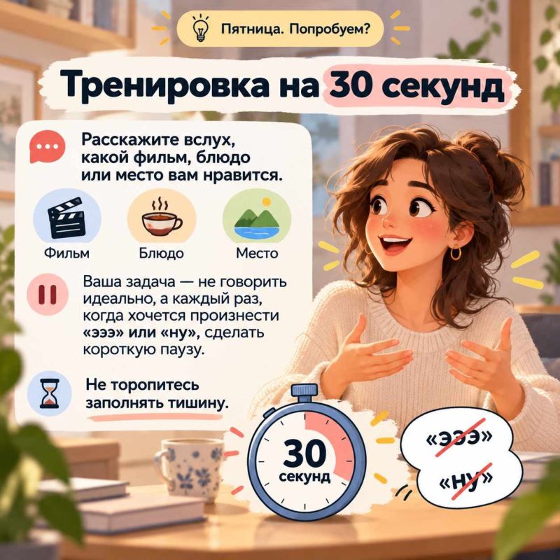Пятница. Попробуем?. Бывает, мысль уже есть, а вместе с ней — целая россыпь «эээ», «ну» и «как бы» Пятница. Попробуем?. Бывает, мысль уже есть, а вместе с ней — целая россыпь «эээ», «ну» и «как бы»