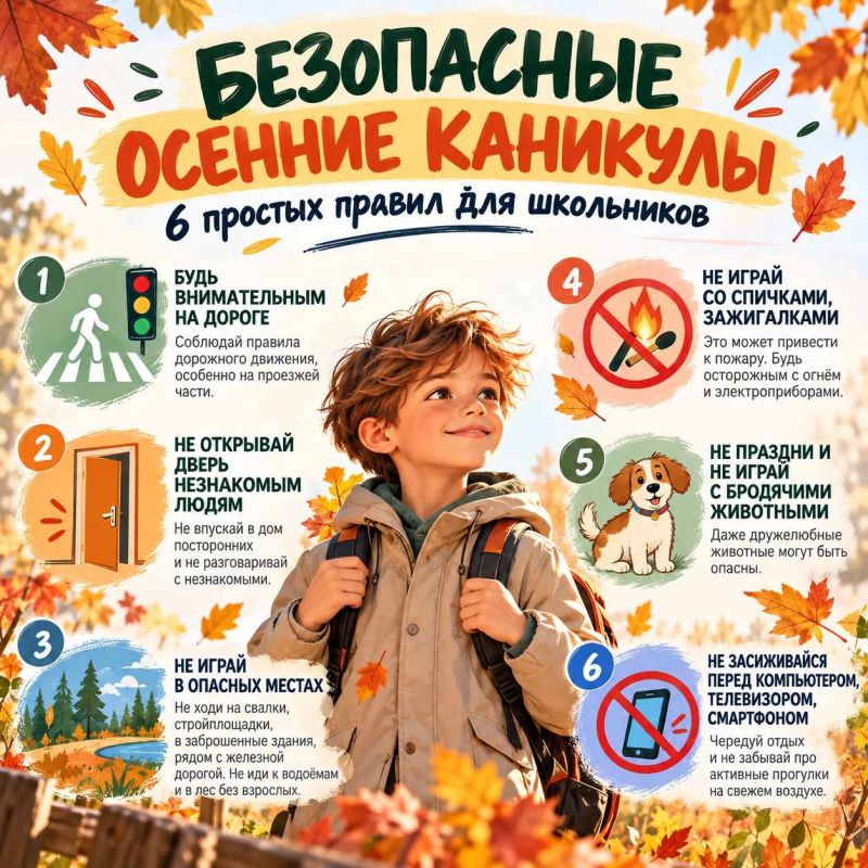 Безопасные осенние каникулы