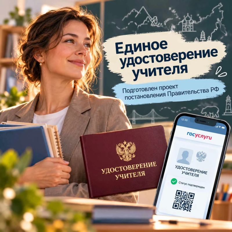 Для учителей планируют ввести единое удостоверение, подтверждающее их статус