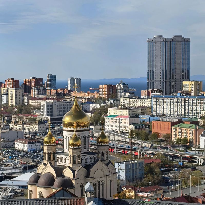 Доброе утро, Владивосток!. Шикарный вид с Алексеевской сопки на центр города