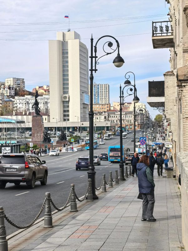Доброе утро, Владивосток!. Шикарный вид с Алексеевской сопки на центр города Доброе утро, Владивосток!. Шикарный вид с Алексеевской сопки на центр города